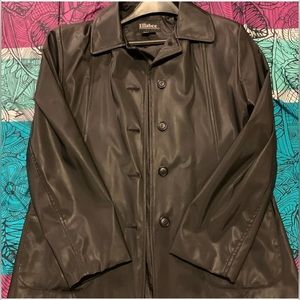 Black faux leather jacket!